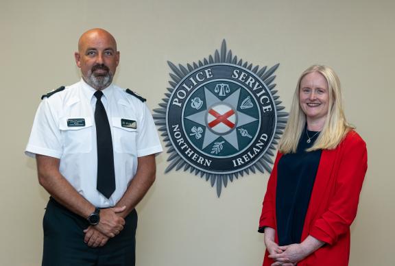 PSNI ACC Anthony McNally and Commissioner Designate for Victims of Crime, Geraldine Hanna