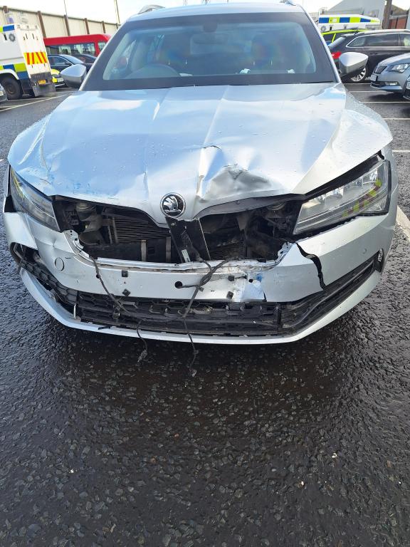 Police vehicle damaged following vehicle ramming in Ballymagorry 