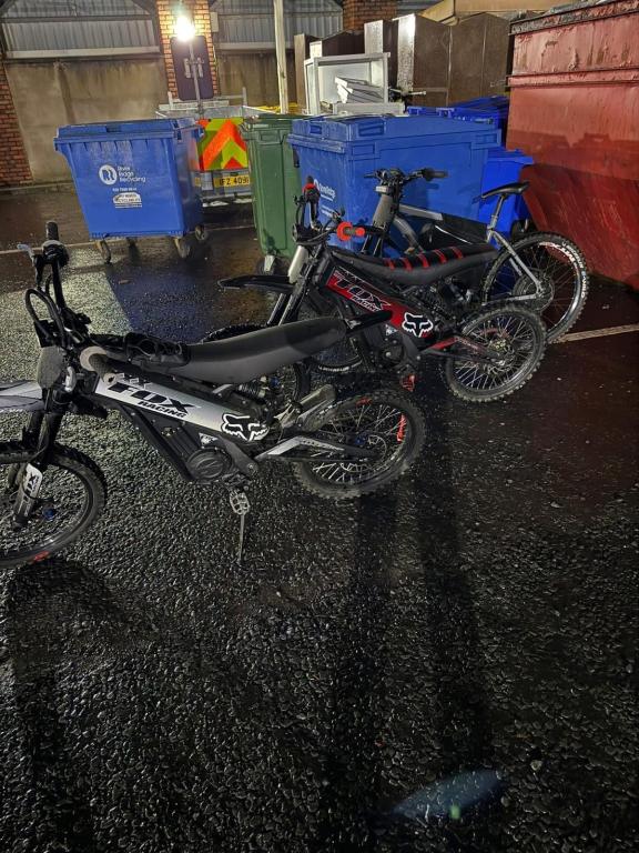 Officers seized five scrambler-type bikes - three in Ballygomartin and two in Antrim Road - believed to have been used in anti-social and dangerous riding incidents.