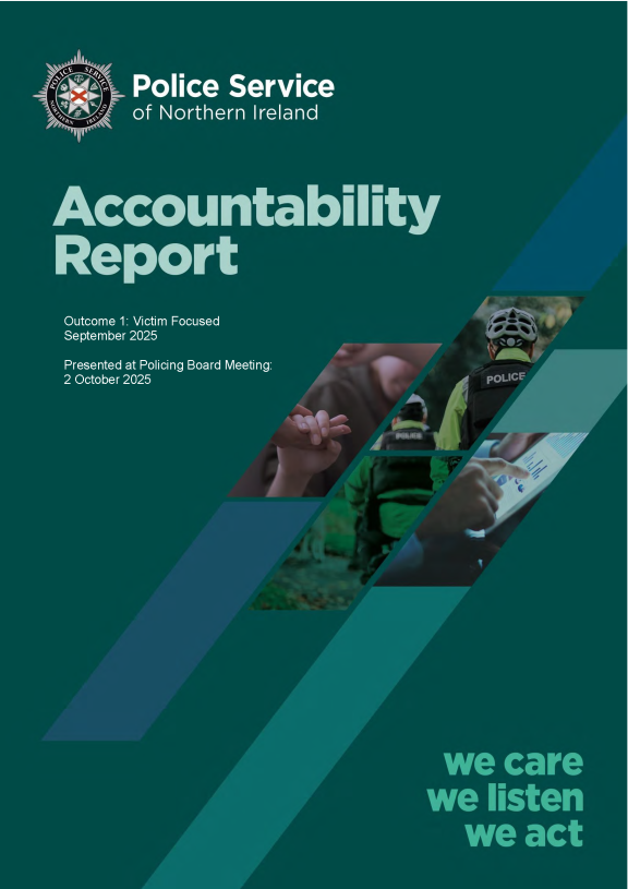 Chief Constable's Accountability Report to the Northern Ireland Policing Board 02 October 2025