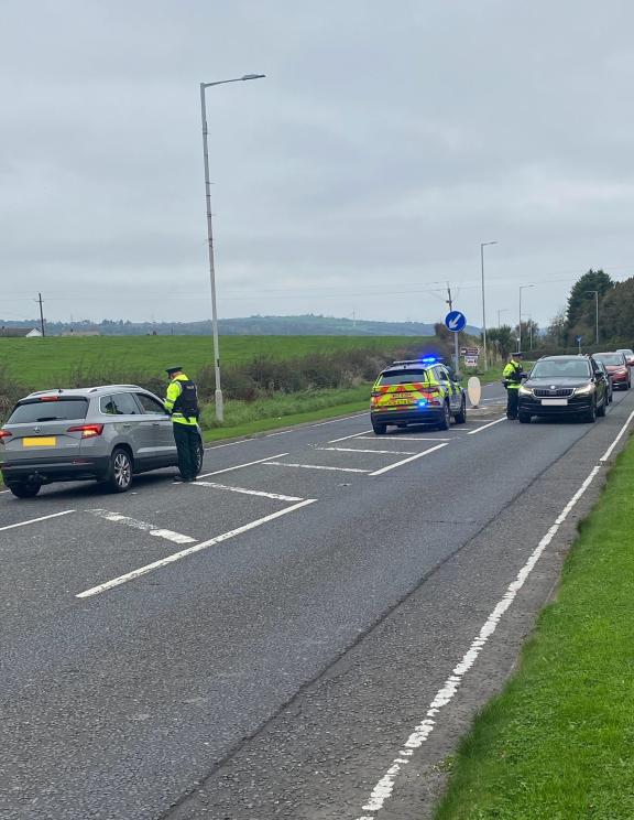 Officers conducting vehicle checkpoints as part of this week's focused police operation.