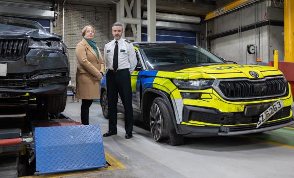 Deputy Chief Constable Bobby Singleton and Elaine McCormill, Police Federation for Northern Ireland.