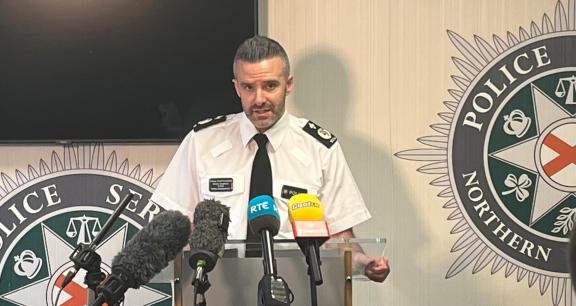 Deputy Chief Constable Bobby Singleton speaking at HQ on Thursday 27th November