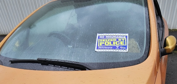 When police detect an uninsured driver, the vehicle will be seized on the spot