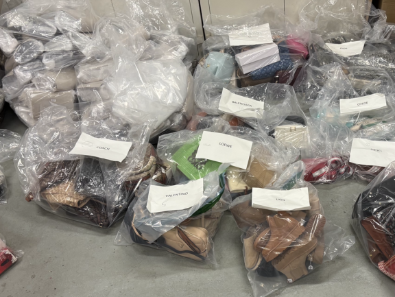 Seized counterfeit Goods