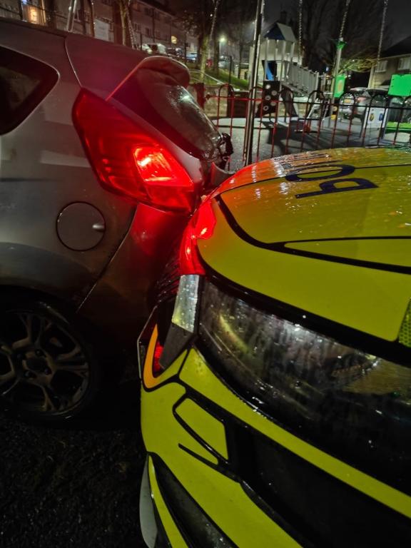 Rammed vehicle