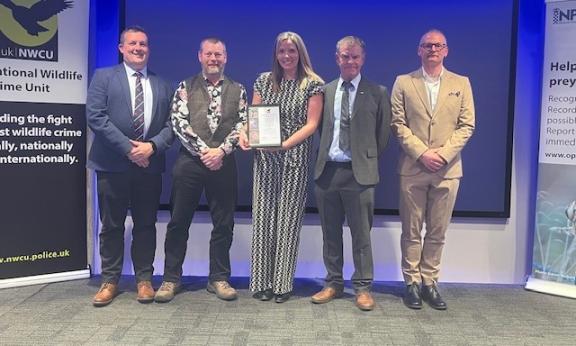 Northern Ireland representatives who were part of the award winning UK-wide Operation Glassbeak