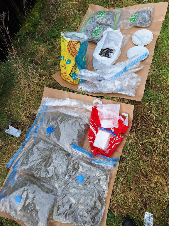 Some of the suspected drugs seized 