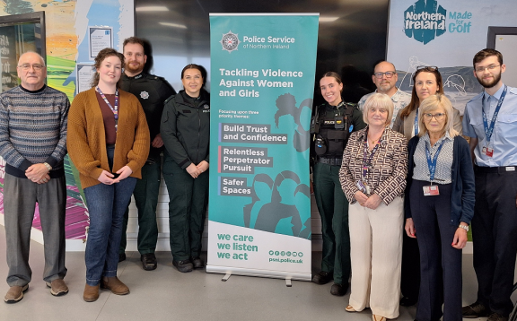 Police, partners and City of Derry Airport staff who attended the session. 