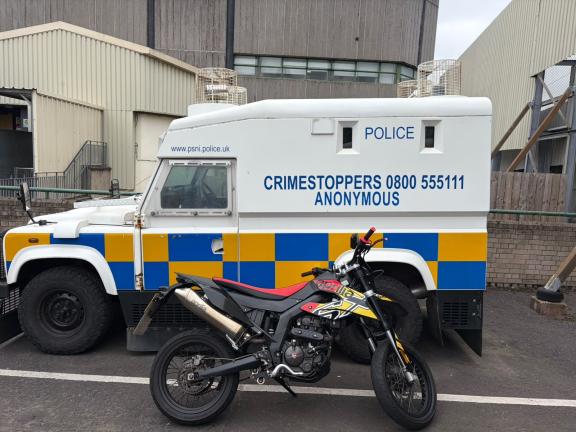 Seized motorbike